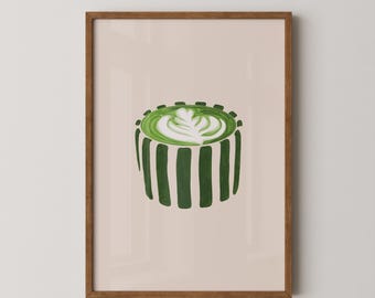 Matcha print | Matcha art | Matcha gift | Kitchen art | Matcha poster
