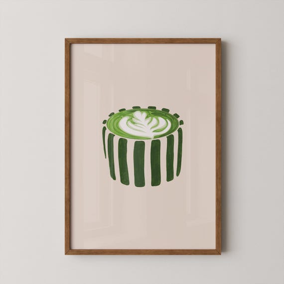 Matcha print | Matcha art | Matcha gift | Kitchen art | Matcha poster
