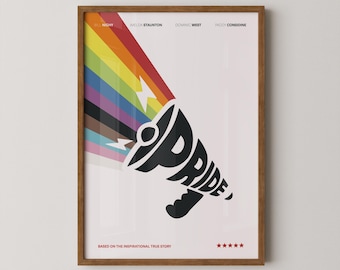 Pride Film Inspired Print Flag Edition | Pride | Pride Movie | Pride Poster | LGBTQ | Gay Print | Gift