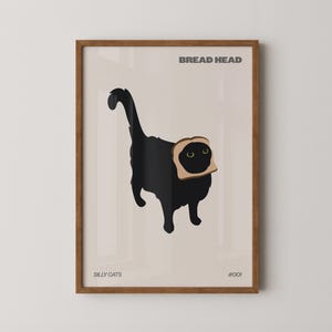 Brödhuvudkatt | Kattkonst | Kattväggkonst | Katttryck | Kattgåva | Kattunge