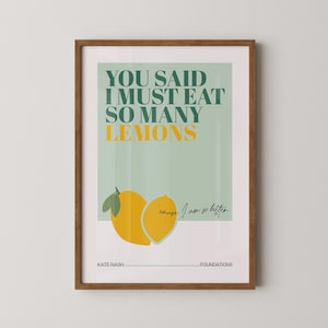 Kate Nash - Von Grundlagen inspiriert | Konzert Gig Poster | Songtext Druck | Musik-Druck | A5 A4 A3 | Indie Rock Kunst ohne Rahmen