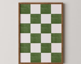 Nadruk w kratkę | Nadruk w kratkę | Sztuka w kratkę | Wypełniacz ścienny | Galeria ścienna | Sztuka | Prezent