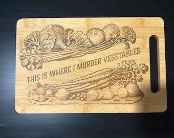Engraved Bamboo Cutting Board: Funny Kitchen Decor