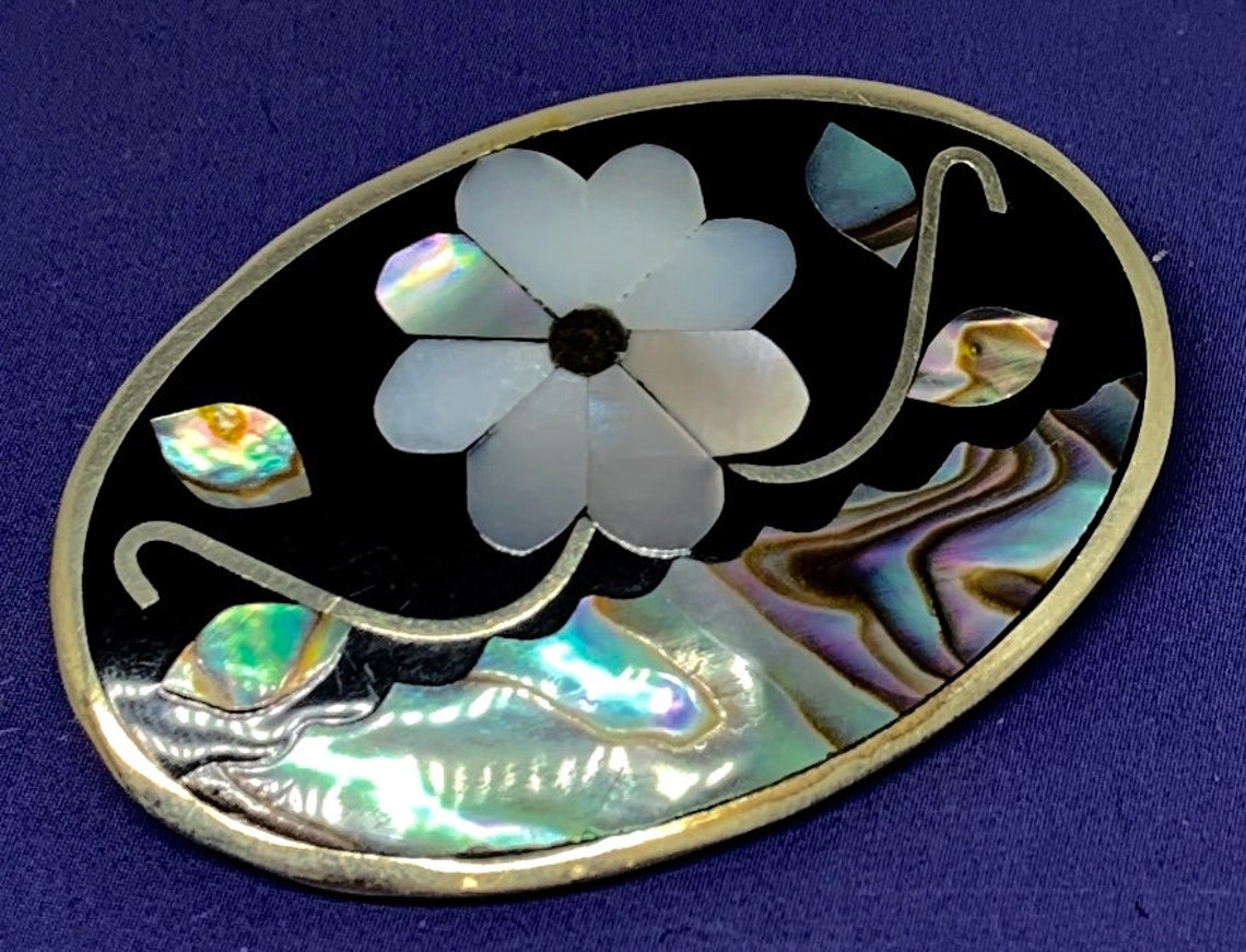 Vintage Alpaca Mexico pin/brooch/pendant Etsy