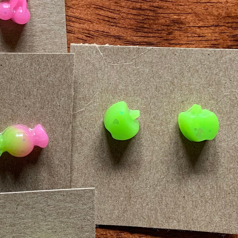 Resin Earring Studs Stainless Steel for Sensitive Ear Etsy