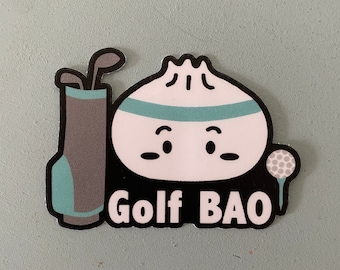 Golf BAO Sticker, Golf Stickers, Asian Food Pun Stickers, Vinyl, Waterproof, Golf Gifts for Women, Dad Golf Gift, Golf Gift for Him