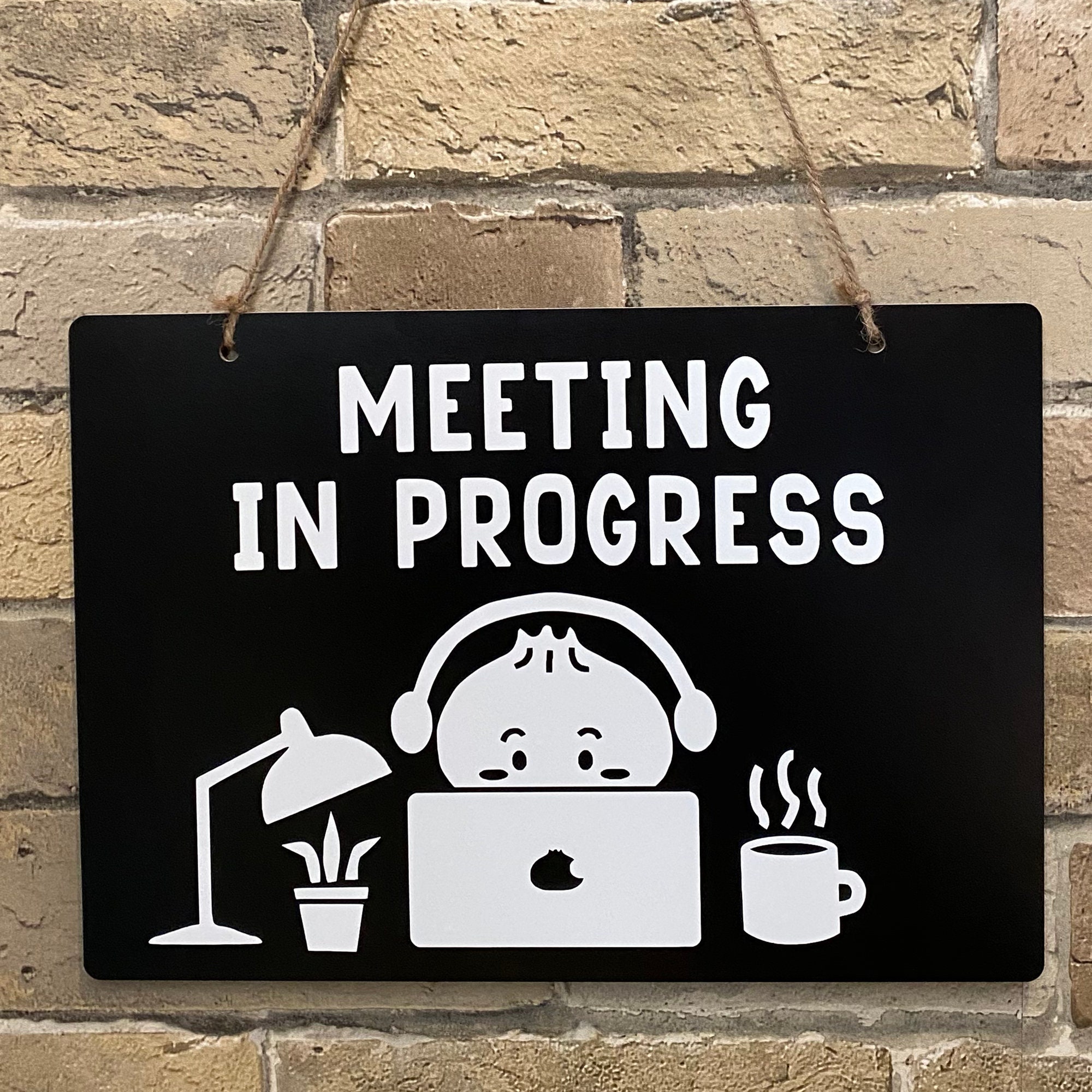 Meeting In Progress Sign Printable Free