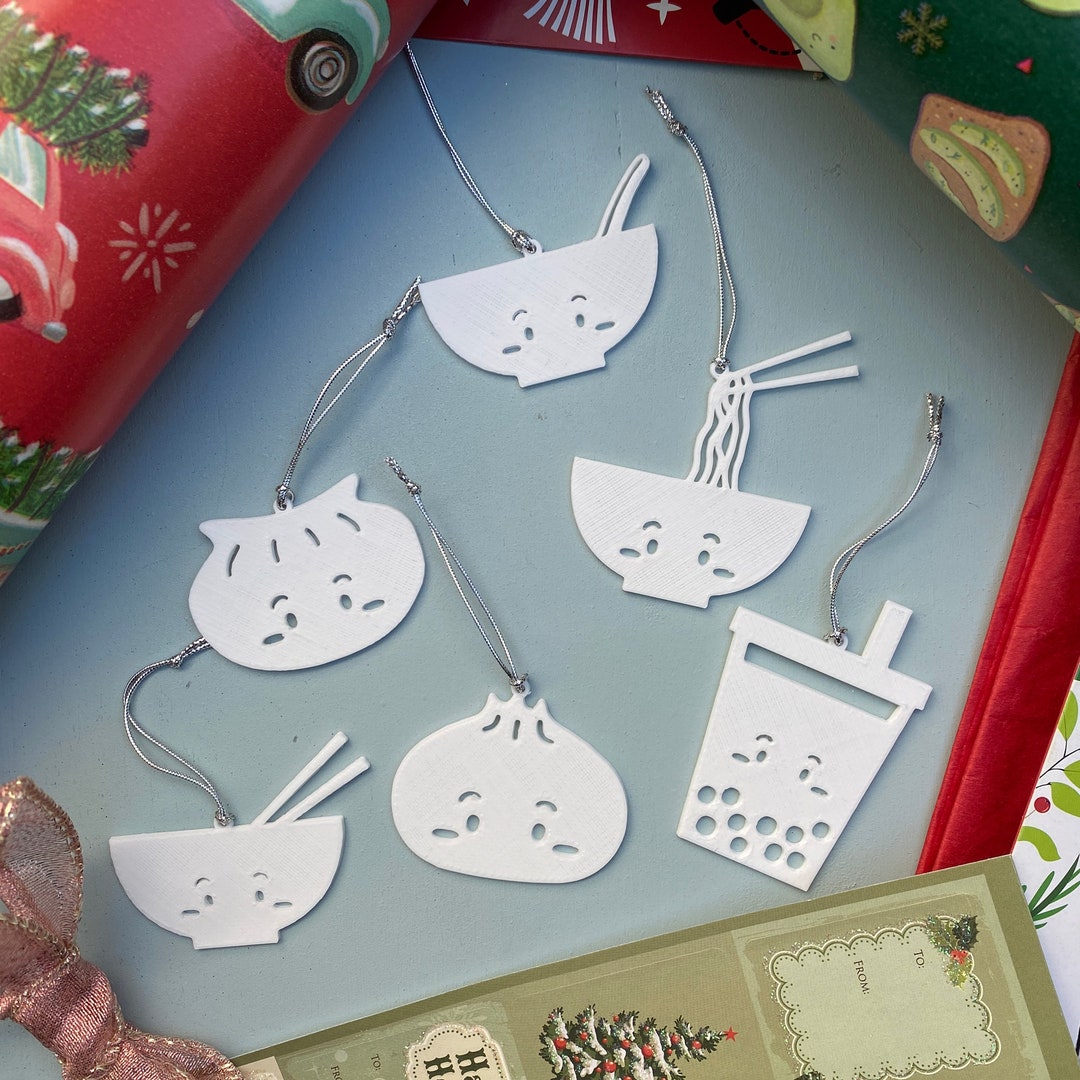 Asian Food Ornaments Cute Dumpling Christmas Ornament Boba - Etsy