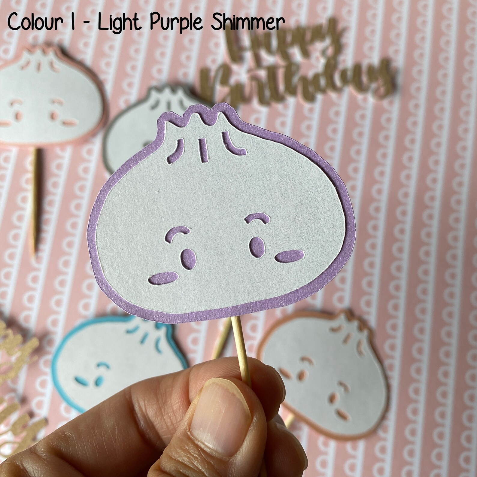 6pcs Xiao Long Bao / Soup Dumpling Cupcake Topper for Birthday Etsy