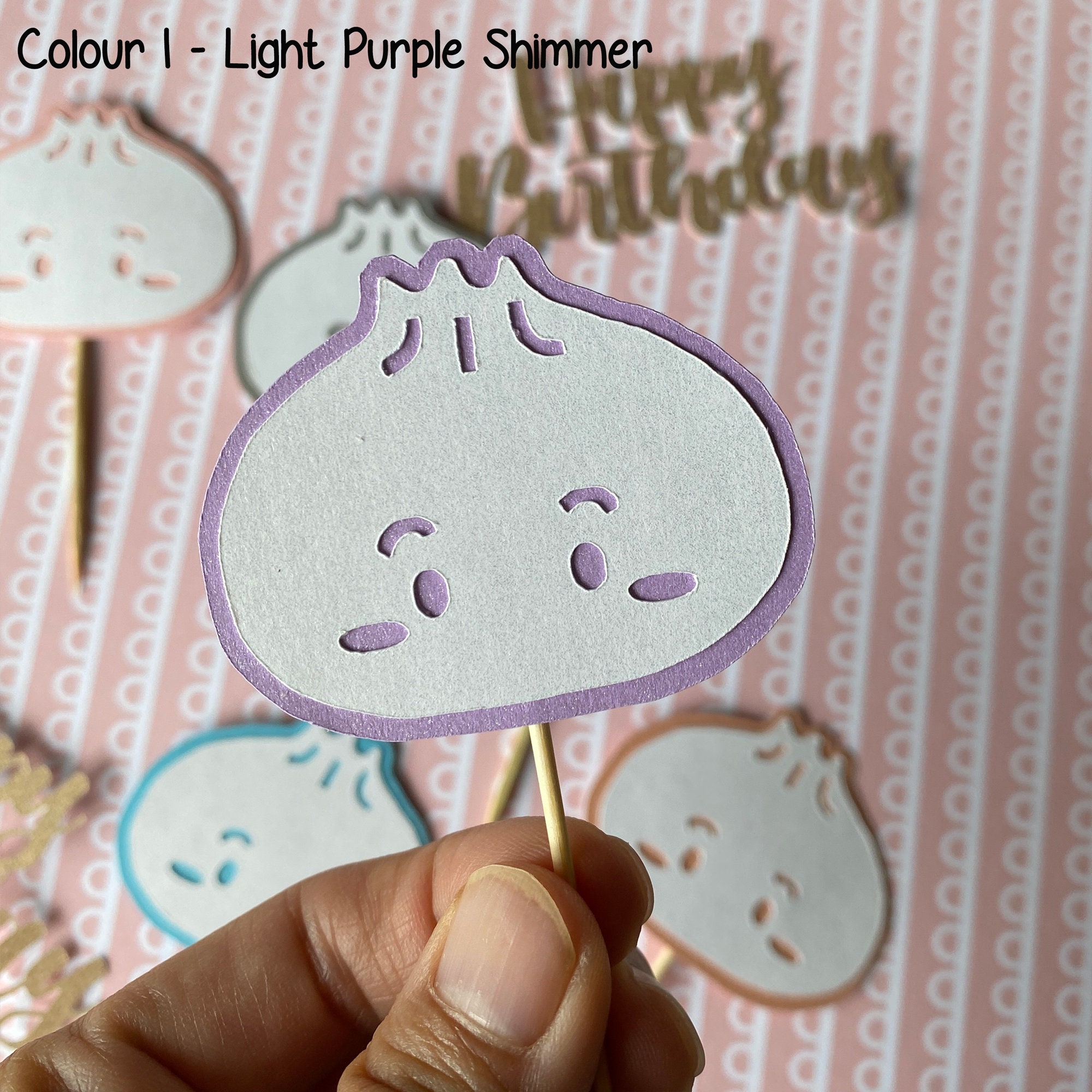 6pcs Xiao Long Bao / Soup Dumpling Cupcake Topper for Birthday Etsy