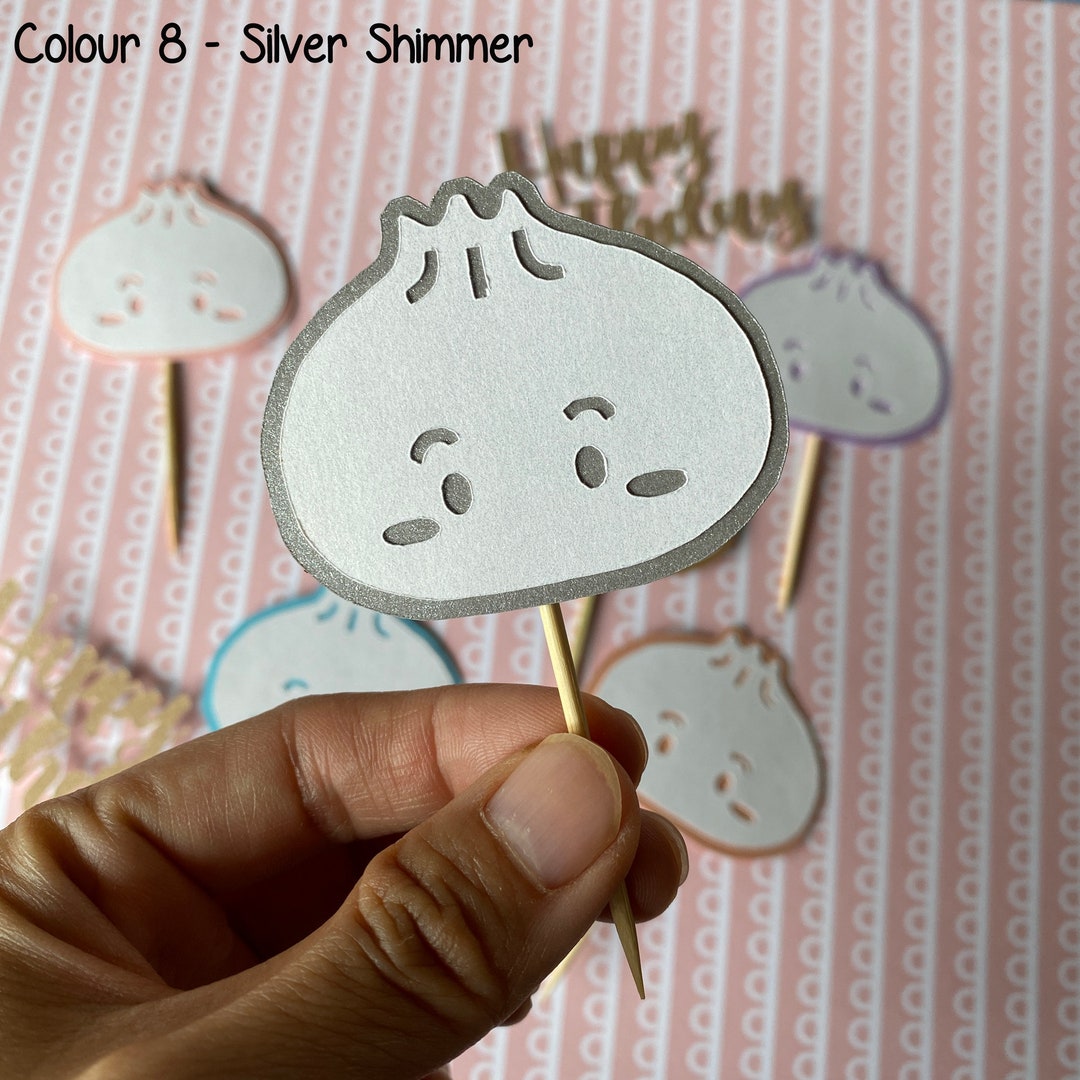 6pcs Xiao Long Bao / Soup Dumpling Cupcake Topper for Birthday Parties