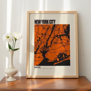 New York City Poster, Vintage Poster, Digital Download, Printable Poster, New York, NYC Art, Wall Art, Printable Art, New York City Art, Art