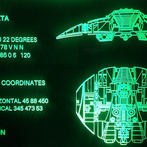 Cylon Raider Edge Lit Computer Screen