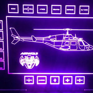 Airwolf Lighted Screen Display Edge Lit Etsy Airwolf Lighted Screen Display Edge Lit Etsy