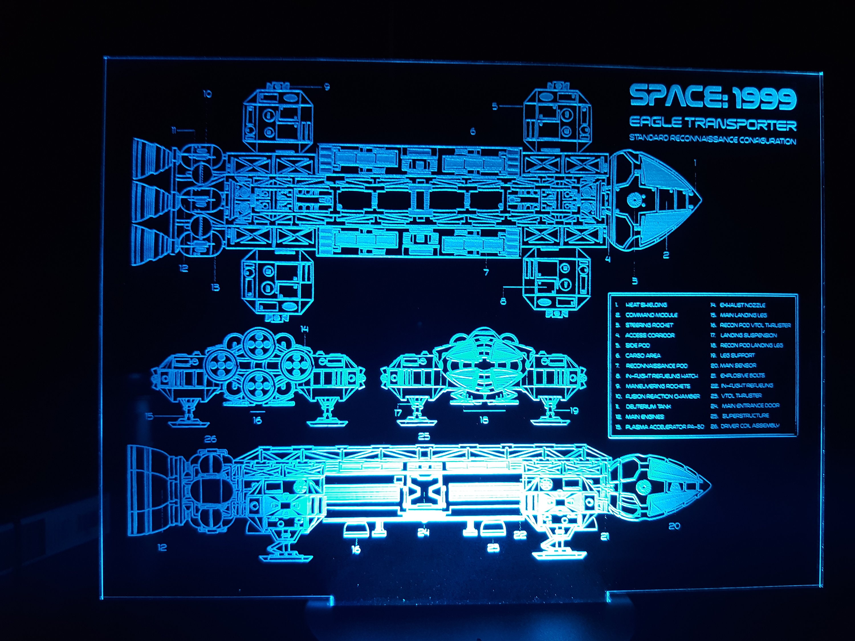 Space 1999 Eagle Edge Lit Display - Etsy
