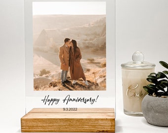 Personalized Photo Plaque W/ Stand Couple Gift, Gift for Him , Photo Wedding Gift, Picture Frame, Gift for Her, Gifts for Mom, Fast USA Ship