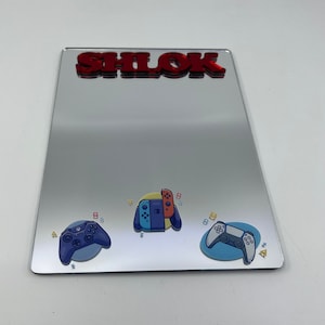 Gamer Gaming Video Game Controller Locker Mirror Personalized Back to School Magnetic Custom Decor Inside Locker Organizer Accessory Magnet