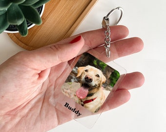 Custom Pet Keychain | Personalized Pet Photo Keychain | Pet Memorial Keychain | Pet Loss Gift | Pet Memorial Gift | Christmas gifts