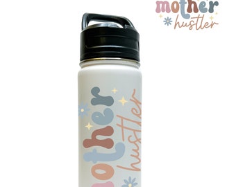 Sports Water Bottle 18/32 oz Stainless Steel Insulated Flasks Keeps Drinks Cold Personalized MA MA Mom Mommy Mother Happy Mother's Day Gifts