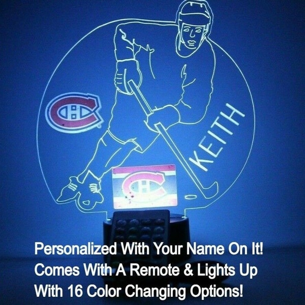 Canadiens Desk Lamp Etsy