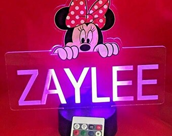 minnie mouse wall light