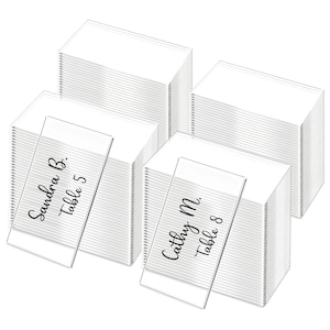 Paramètres des marque-places de table personnalisés Noms d'invités Pièce maîtresse de la fête de table Numéro de table - mariages, bar bat mitzvah, fêtes, événements
