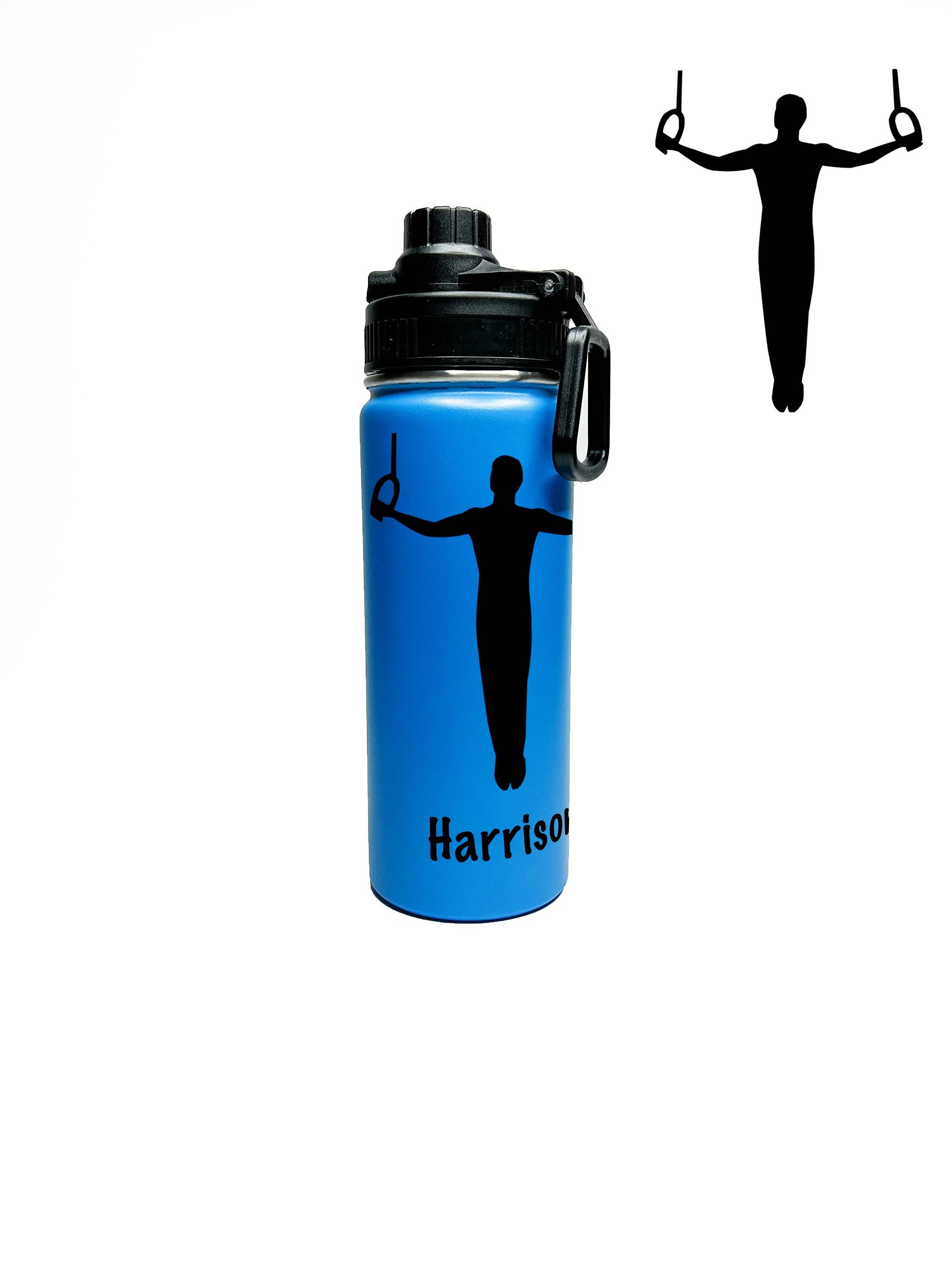  Hyturtle Botellas de agua personalizadas con foto para niños,  botella de agua personalizada de 12 onzas, 18 onzas, 32 onzas, taza de  viaje, gimnasio, deportes, botella aislada al vacío de doble