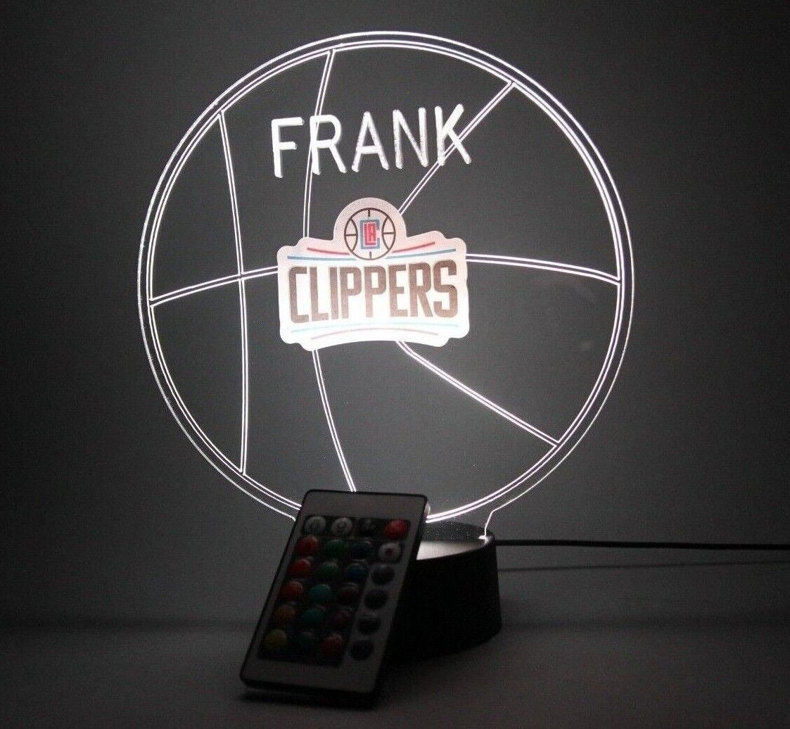 Los Angeles LA Clippers Basketball Sports Night Light up Table - Etsy