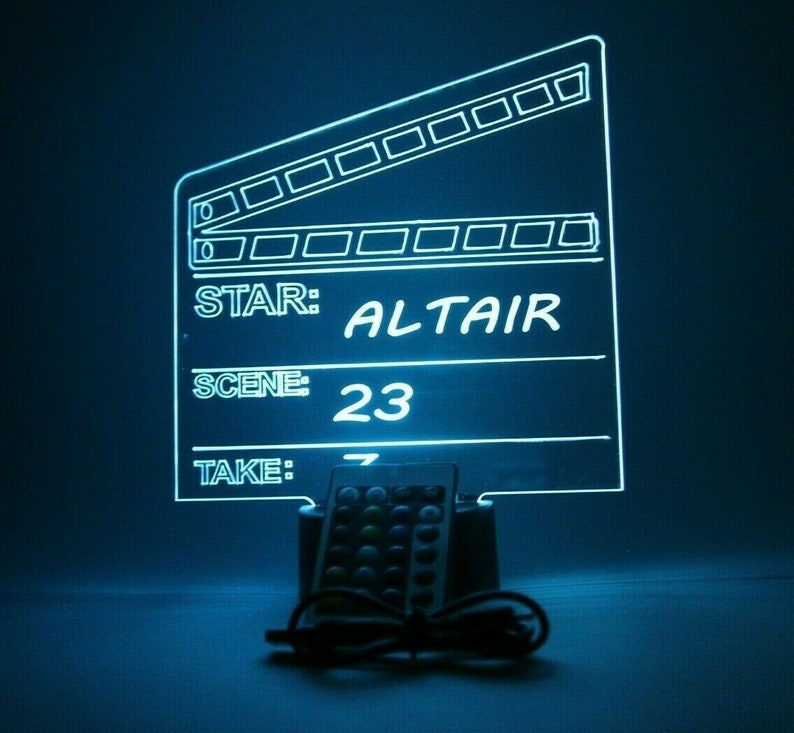 Director Film Clapboard Action Scene Clapper Board Movie Custom Name ...