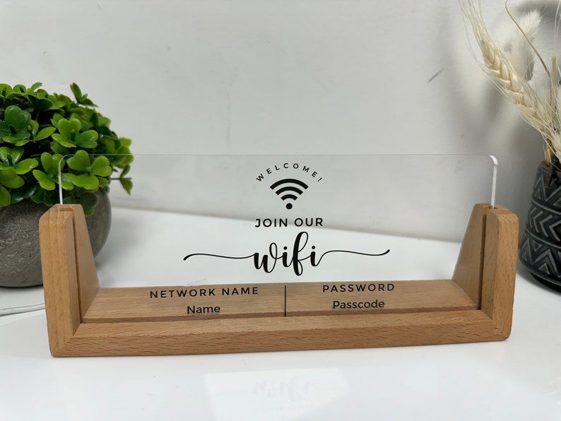 Personalised WIFI Password Sign Wireless Internet Display Wifi Sign personalised-wifi-password-sign-wireless-internet-display-wifi-sign