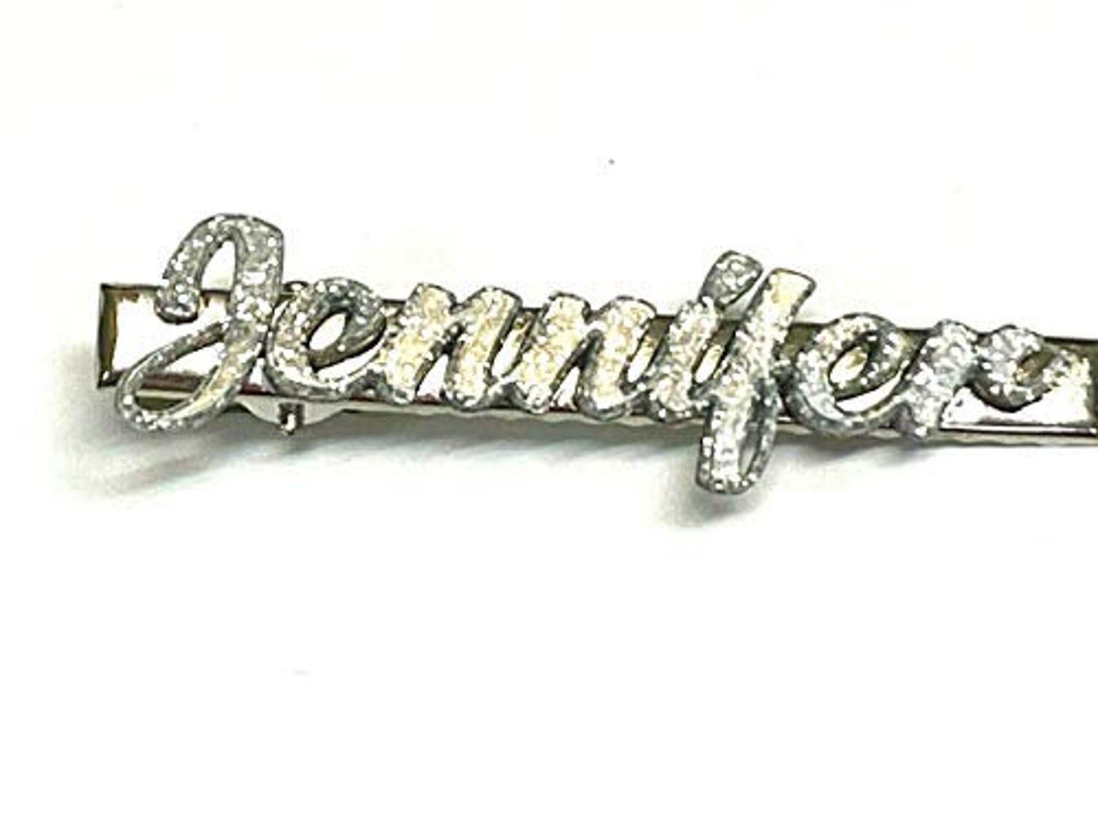 Barrette Personalized Custom Name Hair Barrettes Hair Etsy