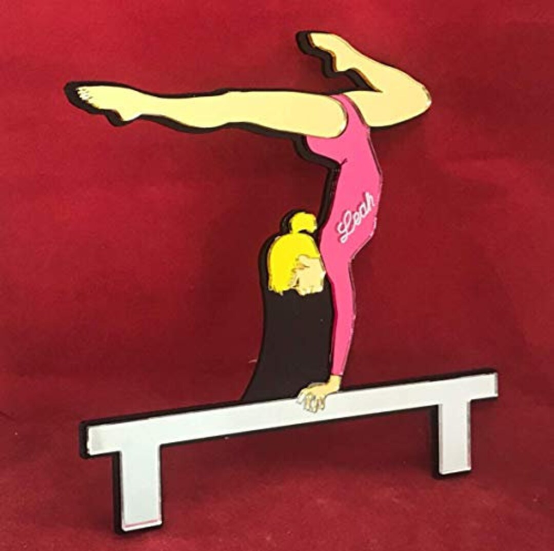Gymnast on Beam Gymnastics Wall Art Design Home Decor Hanging