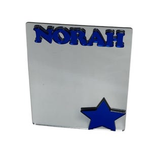 Star Bright Locker Spiegel Gepersonaliseerd Terug naar School Magnetisch Sport Custom Decor Binnenkant van kastopbergeraccessoire, koelkastmagneet