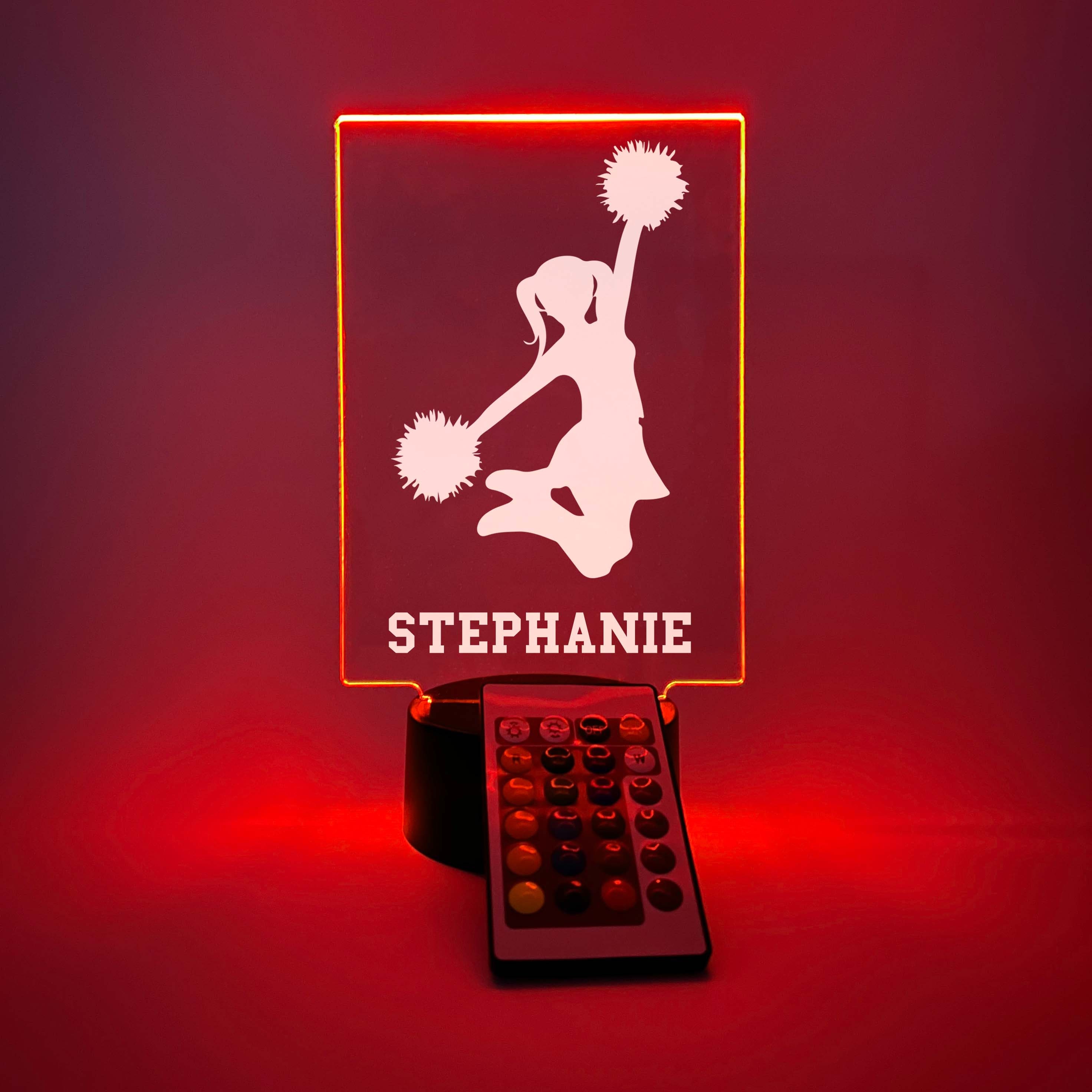 Cheer Cheerleader Team Light Up, Personalized, 16 Colors LED Room, image size:2944x2944