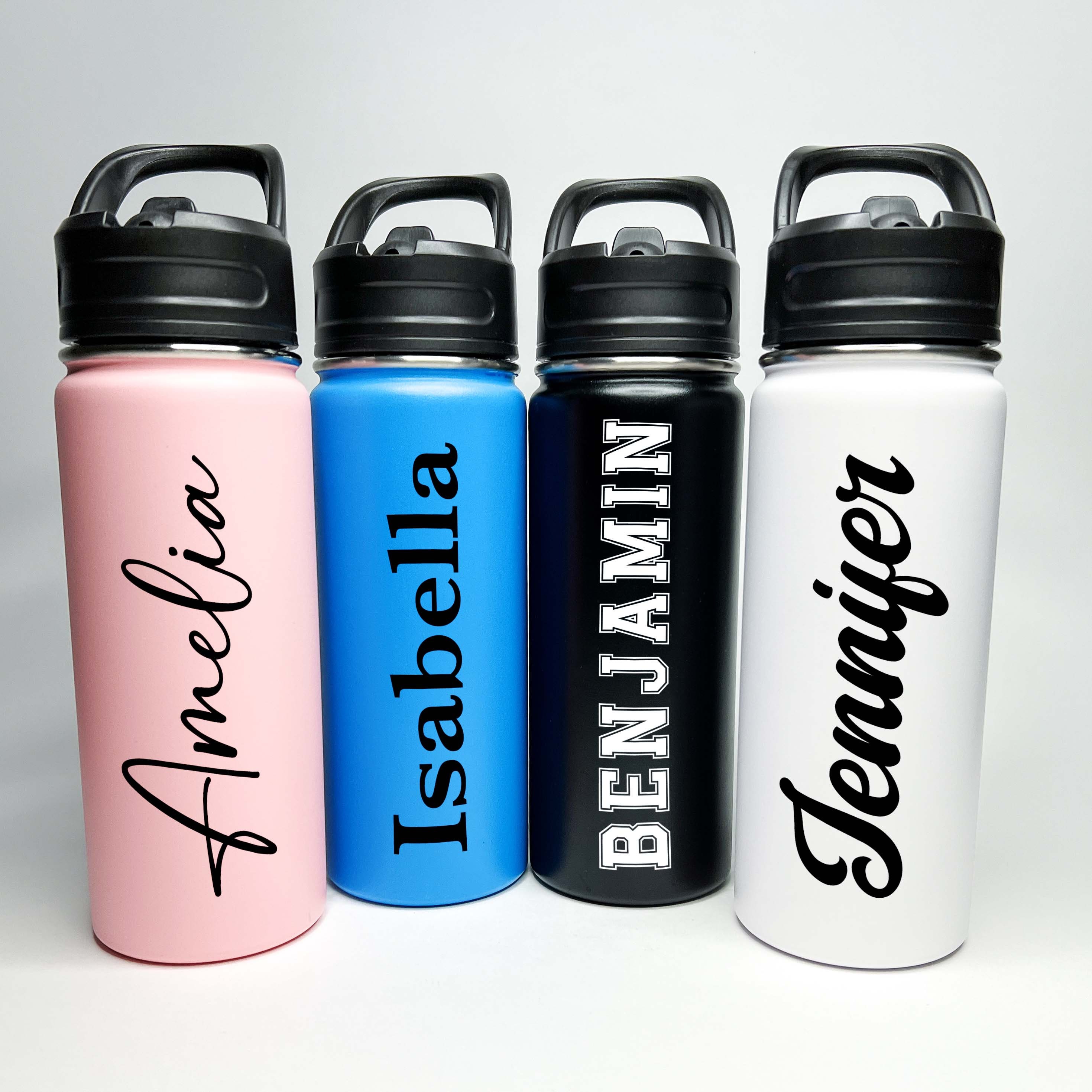Sports Water Bottle 18/32 Oz Stainless Steel Insulated Flasks ...