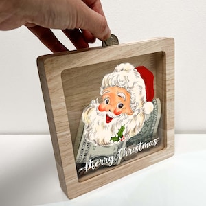 Personalized Christmas Santa Clause Savings Piggy Bank Money Box Boys Girls Room Decor Present Ideal Holiday Gift - Teach Savings in Style!