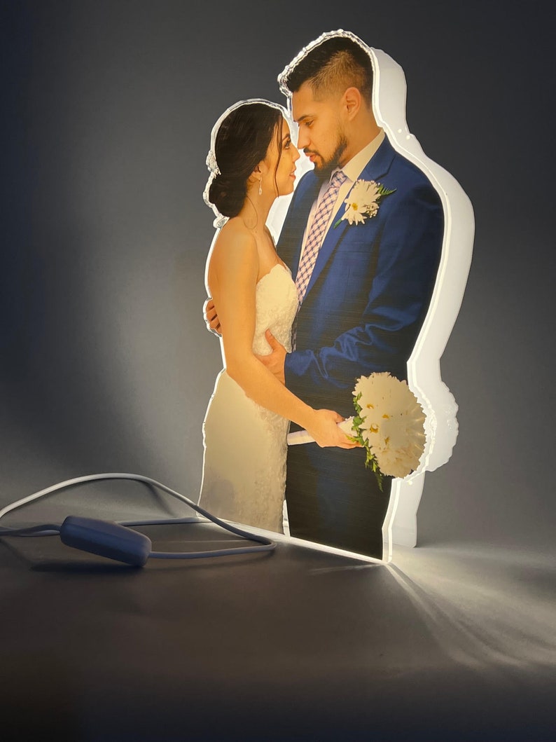 Custom Personalized Photo Picture LED Free Standing Stand - Etsy