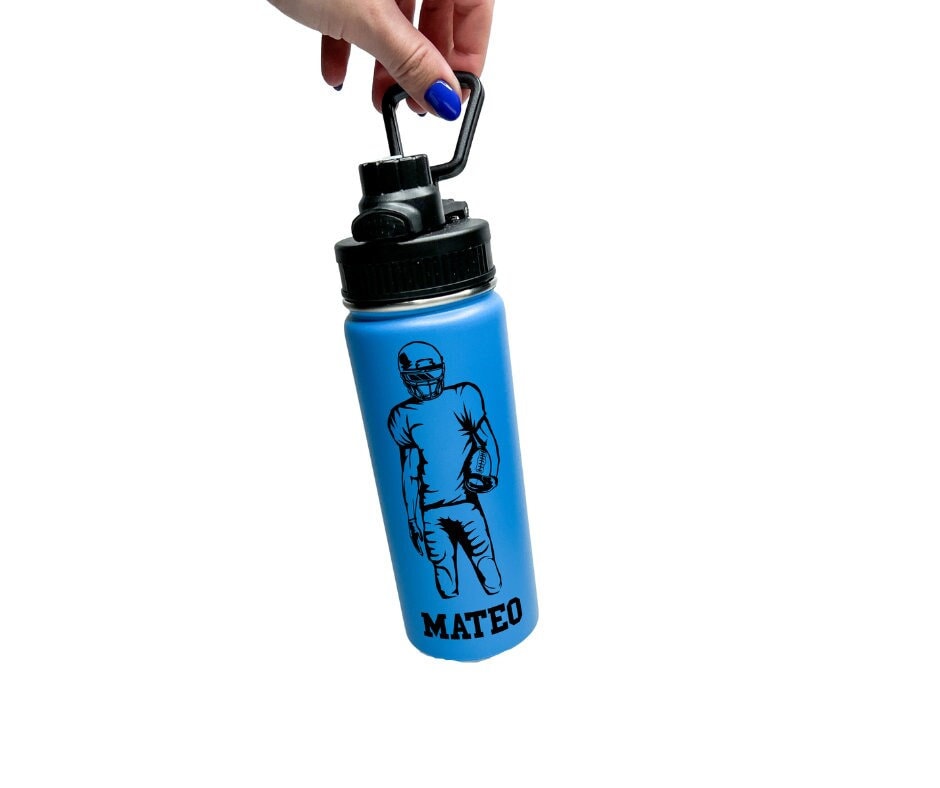  Botellas de agua personalizadas para mujeres y hombres, botellas  de agua deportivas de acero inoxidable con aislamiento personalizado con  nombre y texto con popote (12 oz/26 onzas) : Deportes y Actividades