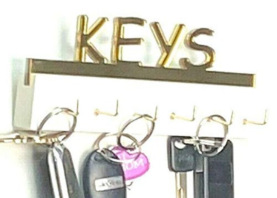 Personalized Key Hook Hanger Rack Organizer Wall Door Decor