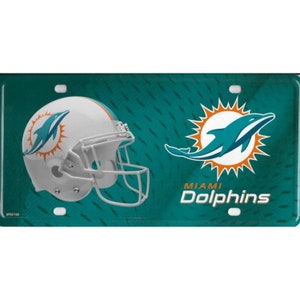 Miami Delfine Fußball Personalisierte Lizenz Vanity Plate Auto Tag Auto Tag Auto Platte schön gestaltet, tolles Geschenk