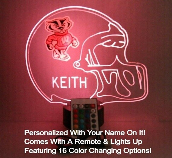Personalized Ceramic FOOTBALL LAMP NIGHTLIGHT for Table 