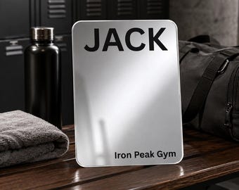 School Name Gym Locker Mirror Personalized Back to School Magnetic Custom Name Decor | School Locker Organizer Accessory | Gift for Students