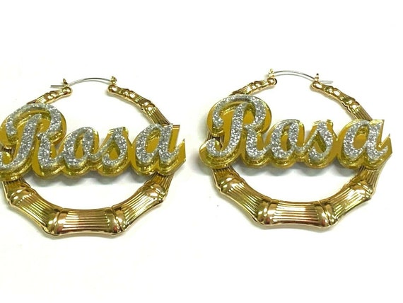 LightZ 14k Black Gold Laser Cut Glitter Twist Hoop Earrings LightZ 14k Black Gold Laser Cut Glitter Twist Hoop Earrings