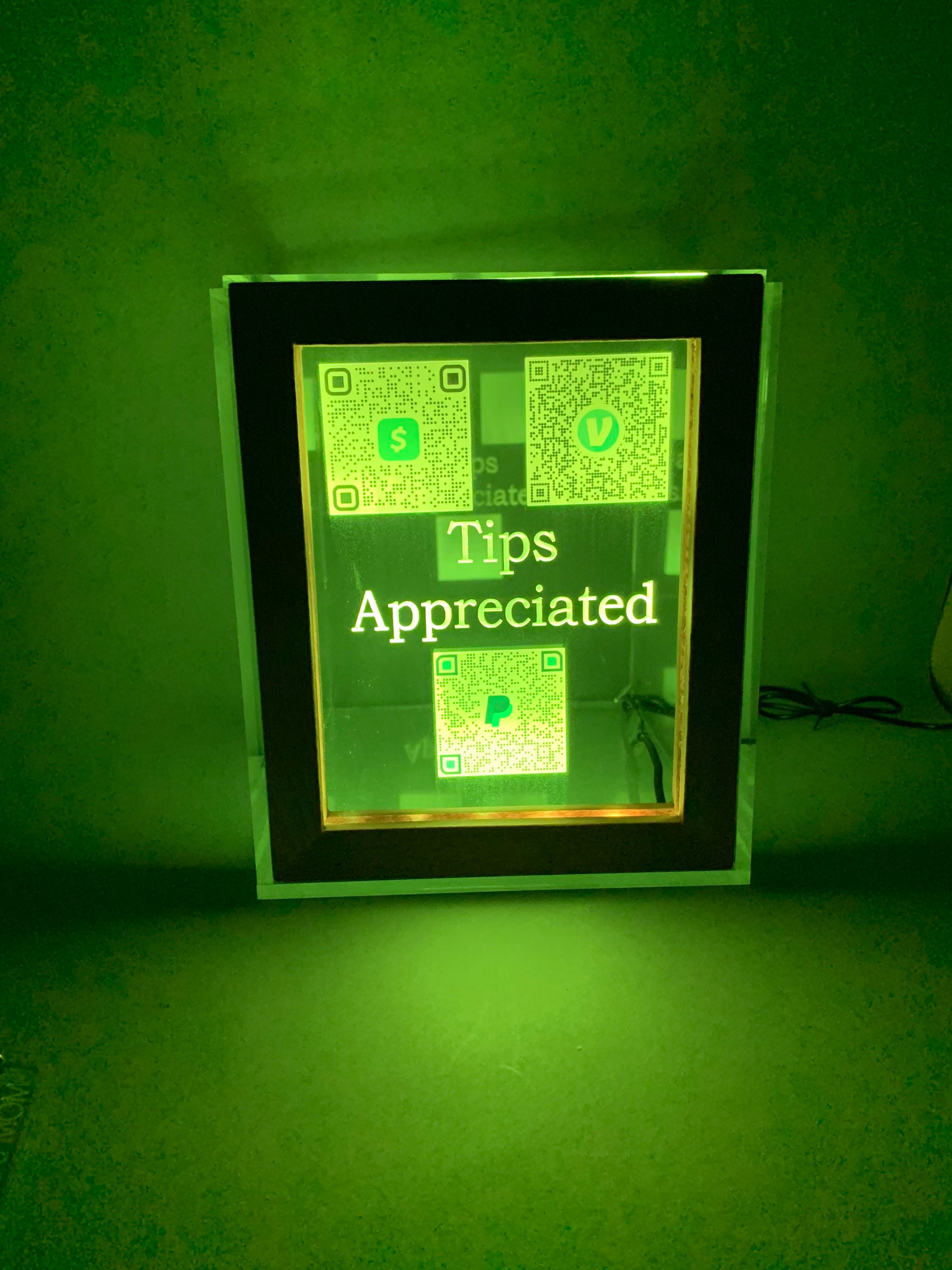 Fantastically Unique Eye Catching Light up Tip Box Fund Raiser Etsy