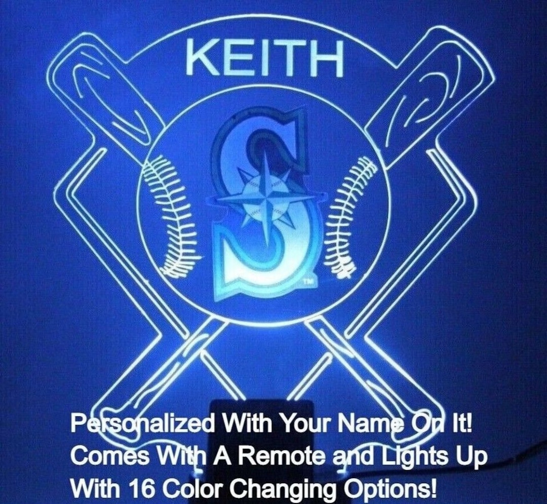 Seattle Mariners Night Light up Table Lamp Baseball Stadium Sports LED