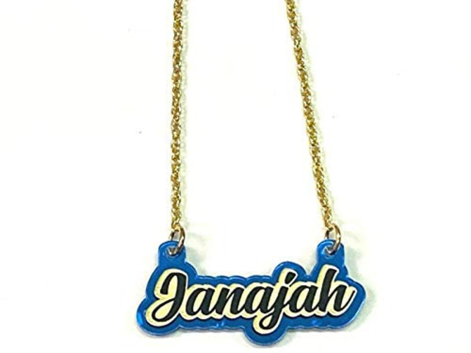 Personalized Name Plate Custom Name Necklace Nameplate Chain Etsy