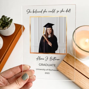 Personalized Wood Desk Stand Custom Graduation Cap Tassel Diploma Degree Grad, Graduating Class of 2023, High School, College, Graduate Gift