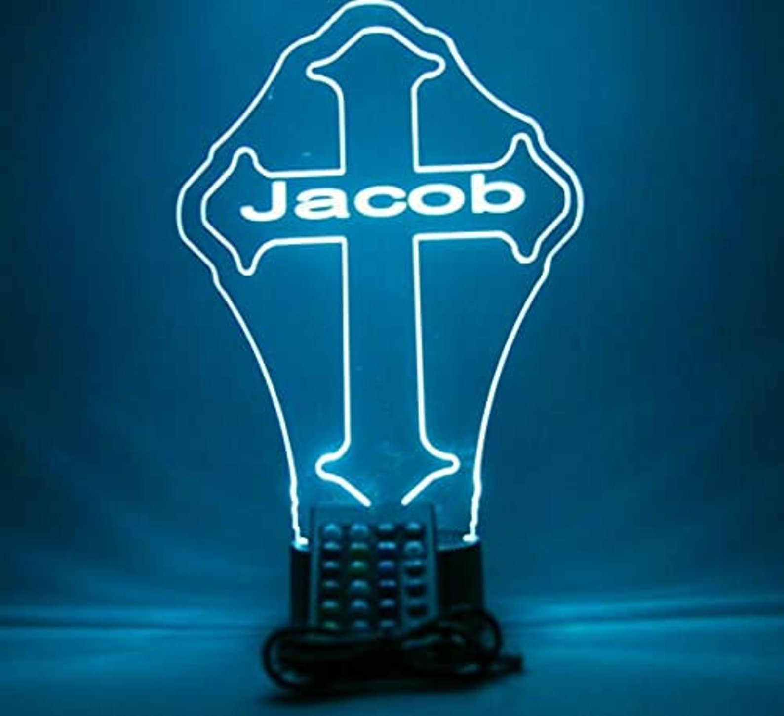 Religious & Inspirational Cross Night Light up Table Desk Lamp Etsy