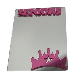 Princess Crown Locker Spiegel Gepersonaliseerd Terug naar School Magnetisch Custom Naam Decor Binnenkant van Locker Organizer Accessoire Koelkastmagneet