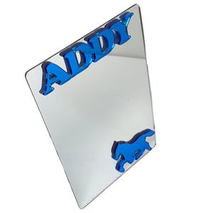 Horse Riding Farm Locker Mirror Personalized Back to School Magnetic Custom Decor Inside of Locker Organizer Accessory, Refrigerator Magnet